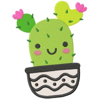 Baby girl succulent embroidery design - Embroidery Design