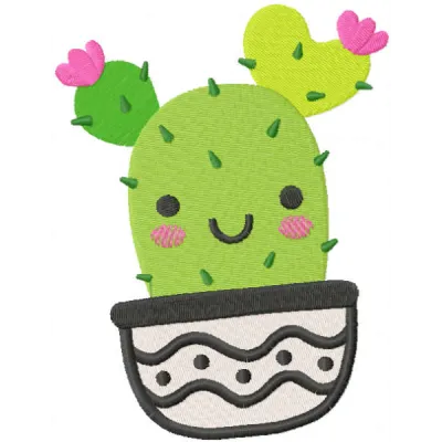 Preview of a baby girl succulent embroidery design featuring adorable floral motifs for stitching on baby items.