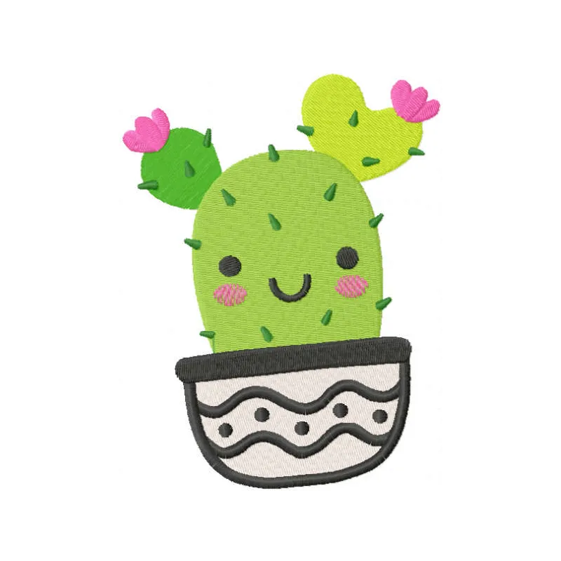 Preview of a baby girl succulent embroidery design featuring adorable floral motifs for stitching on baby items.