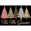 Preview of Tis The Season Boho Christmas Trees embroidery design featuring whimsical tree motifs for festive projects.