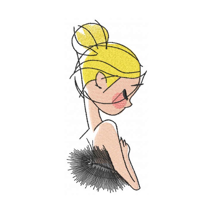 Ballerina first dance embroidery design - Embroidery Design