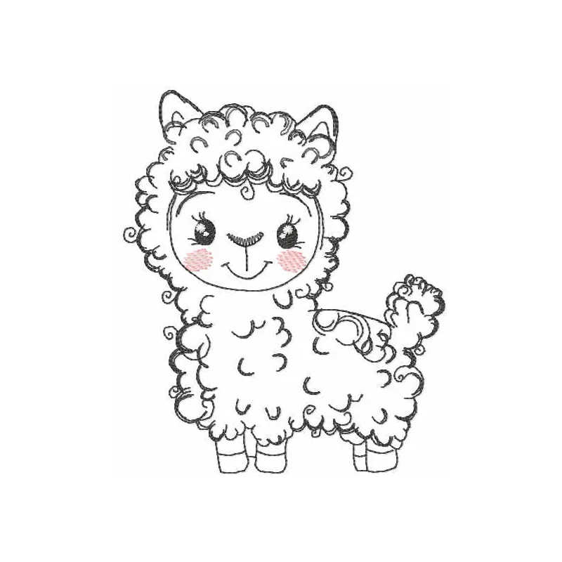 Charming farm-themed embroidery design featuring adorable animals, perfect for stitching on t-shirts and tote bags.