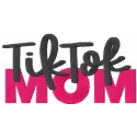 Preview of Tik Tok mom embroidery design showcasing a fun and trendy pattern for creative projects.