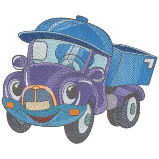 Funny truck embroidery design - Embroidery Design