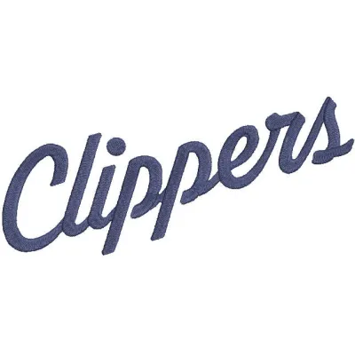Los Angeles Clippers Jersey Logo embroidery design showcasing vibrant team colors and intricate stitching details.