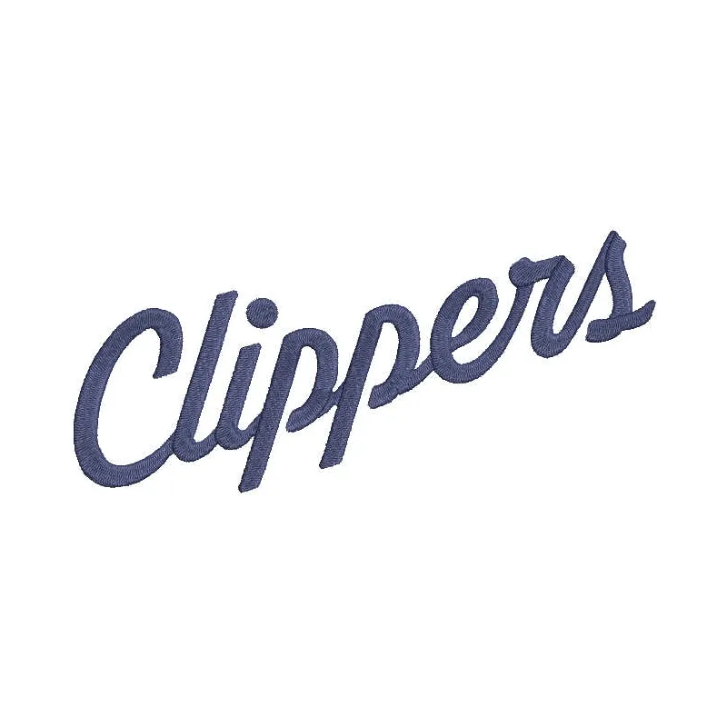 Los Angeles Clippers Jersey Logo embroidery design showcasing vibrant team colors and intricate stitching details.