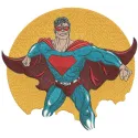 Preview of the My Loving Super Hero embroidery design featuring a vibrant superhero motif for creative stitching.