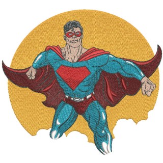 My loving super hero embroidery design - Embroidery Design