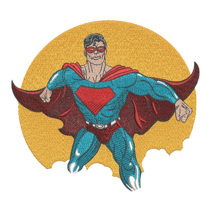 My loving super hero embroidery design - Embroidery Design