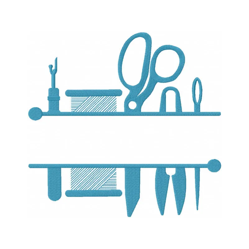 Preview of a sewing split monogram frame embroidery design, showcasing intricate stitching patterns for personalized project…