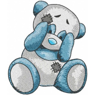 Playing panda embroidery design - Embroidery Design