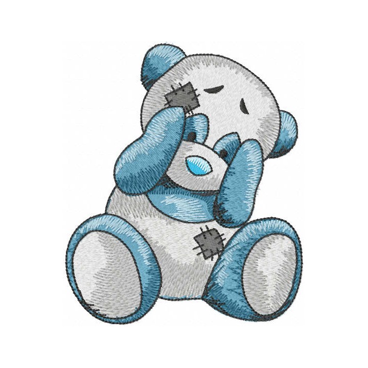 Playing panda embroidery design - Embroidery Design