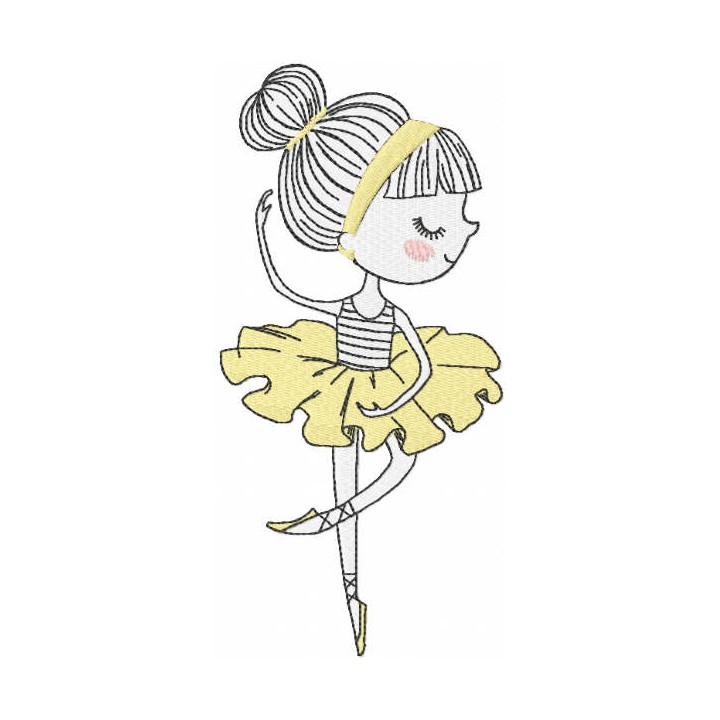 My little prima embroidery design - Embroidery Design