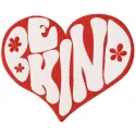 Be kind embroidery design showcasing a heartfelt message, perfect for Valentine's Day projects and gifts.