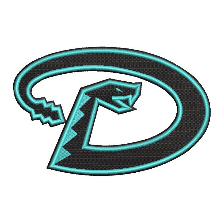 Arizona Diamondbacks alternate cap logo 2024 embroidery design - Embroidery Design