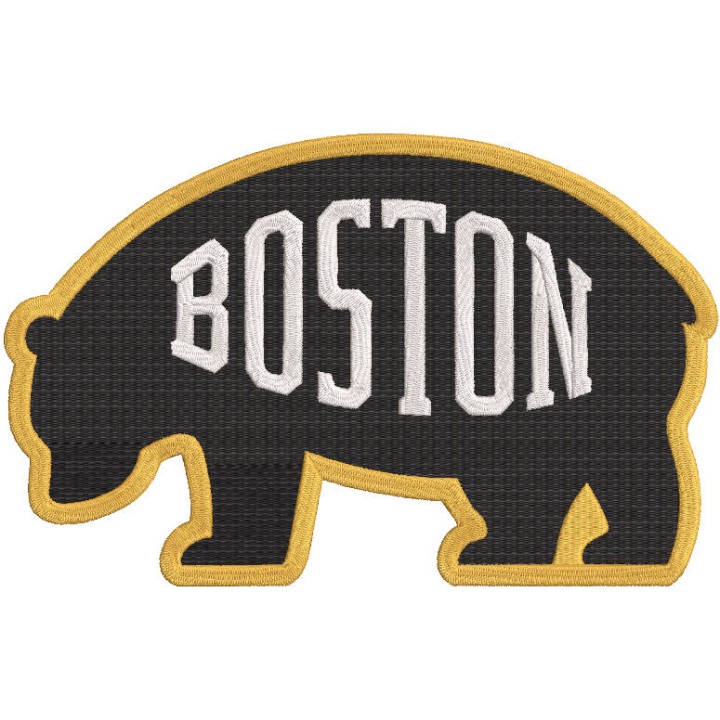 Boston Bruins Boston Bear logo embroidery design - Embroidery Design