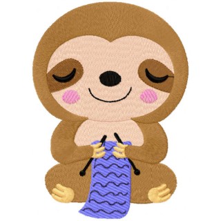 Koala knitter embroidery design - Embroidery Design