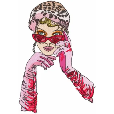 My Style Time embroidery design featuring stylish motifs for girls and women, ideal for t-shirts and tote bags.