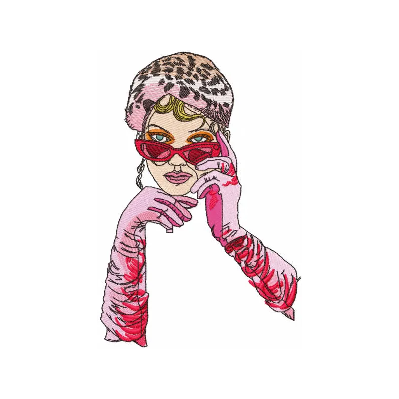 My Style Time embroidery design featuring stylish motifs for girls and women, ideal for t-shirts and tote bags.