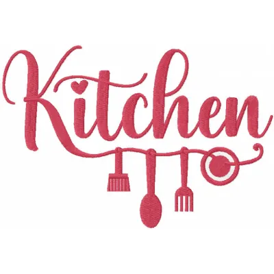 Preview of the Kitchen Love embroidery design featuring whimsical motifs perfect for kitchen decor and cooking projects.