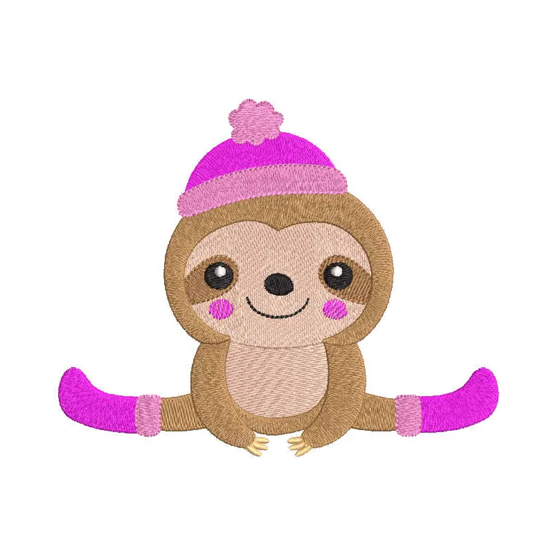 Koala autumn sport embroidery design featuring a playful koala surrounded by autumn leaves, perfect for various projects.