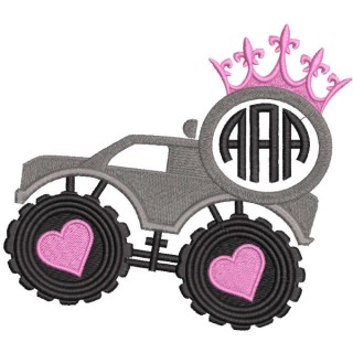 Princess track embroidery design - Embroidery Design