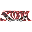Lake Elsinore Storm wordmark logo embroidery design preview showcasing intricate stitching patterns.