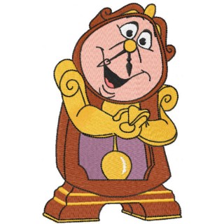 Cogsworth embroidery design - Embroidery Design
