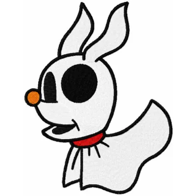 Preview of the Baby Zero embroidery design from The Nightmare Before Christmas collection, showcasing stitched motifs.