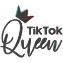 Preview of Tik Tok Queen embroidery design showcasing vibrant patterns for creative projects like hoodies and tote bags.