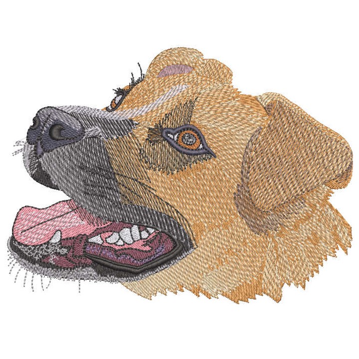 Big dog muzzle embroidery design - Embroidery Design