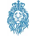 Lion Real King embroidery design showcasing a majestic lion motif for creative stitching projects.