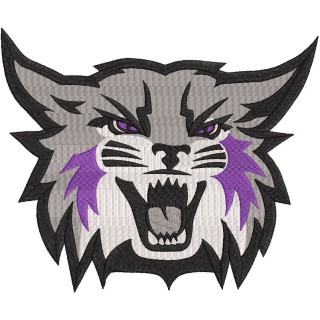 Weber State Wildcats logo embroidery design - Embroidery Design