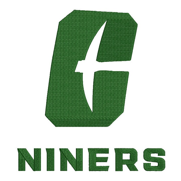 Charlotte 49ers alternate logo 2020 embroidery design - Embroidery Design