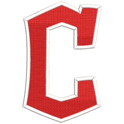 Embroidery design preview of the Cleveland Guardians Jersey Logo for stitching on apparel and accessories.