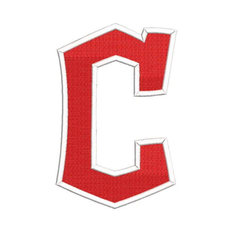 Embroidery design preview of the Cleveland Guardians Jersey Logo for stitching on apparel and accessories.