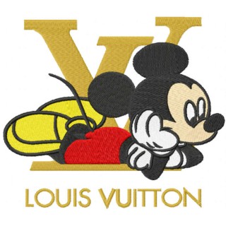 Mickey louis vuitton embroidery design - Embroidery Design