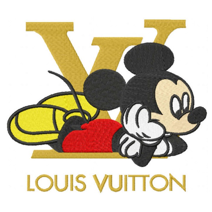 Mickey louis vuitton embroidery design - Embroidery Design