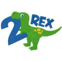 T-rex second birthday embroidery design featuring a playful dinosaur motif, perfect for baby onesies or birthday decorations.