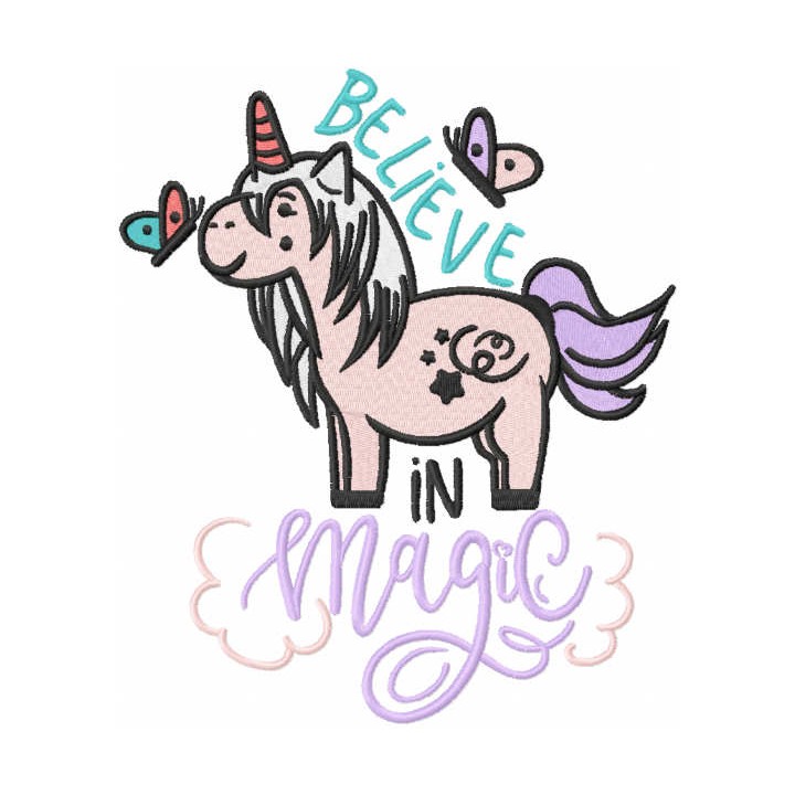 Believe in magic embroidery design - Embroidery Design