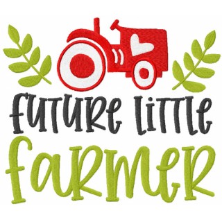 Future little farmer embroidery design - Embroidery Design