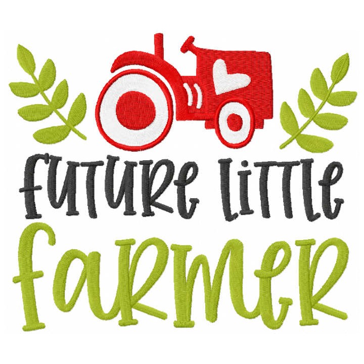 Future little farmer embroidery design - Embroidery Design