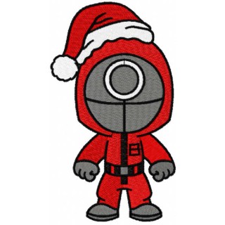 Squid game christmas costume embroidery design - Embroidery Design