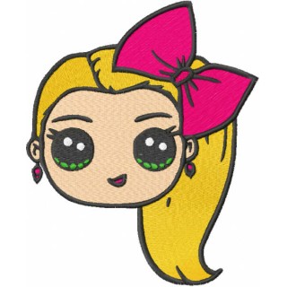 Jojo siwa embroidery design - Embroidery Design