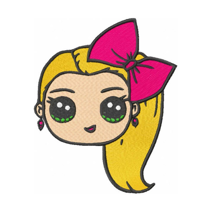 Jojo siwa embroidery design - Embroidery Design