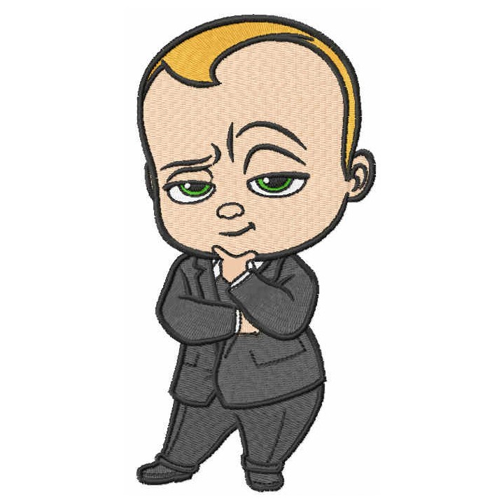 Boss baby embroidery design - Embroidery Design