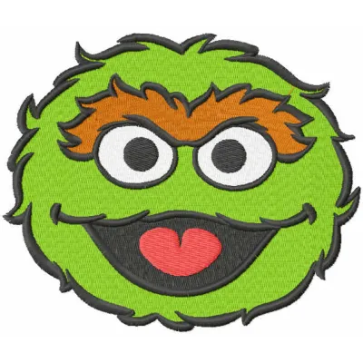 Basura Monster embroidery design showcasing a fun character from Sesame Street, ideal for crafting on various items.