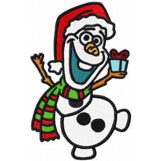 Olaf Christmas dance embroidery design - Embroidery Design