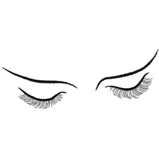 Eyelashes embroidery design - Embroidery Design