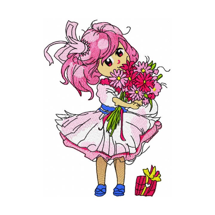 Malvina is birthday embroidery design - Embroidery Design